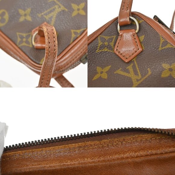 LOUIS VUITTON Logo Pochette Sports Clutch Hand Bag Monogram Leather - Picture 7 of 16